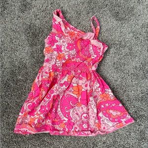Pink Floral Toddler Dress